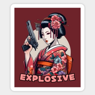 Shooting Geisha Magnet